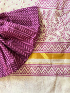 Maathalam - Hand Block Printed Handwoven Cotton Saree