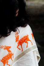 Meadow Muse - Printed Kerala Handloom Saree