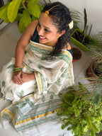 Thanal - Hand Block Printed Handwoven Cotton Saree