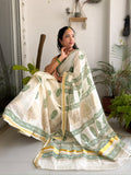 Thanal - Hand Block Printed Handwoven Cotton Saree