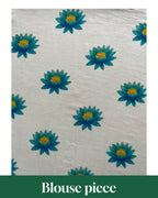 Petals and Sunshine - Printed Keral Handloom Saree