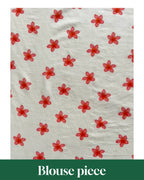 Blush Petals - Printed Kerala Handloom Saree